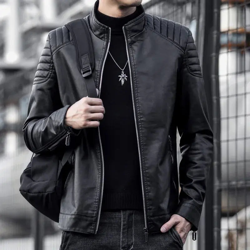 Biker Leather Jacket for Men