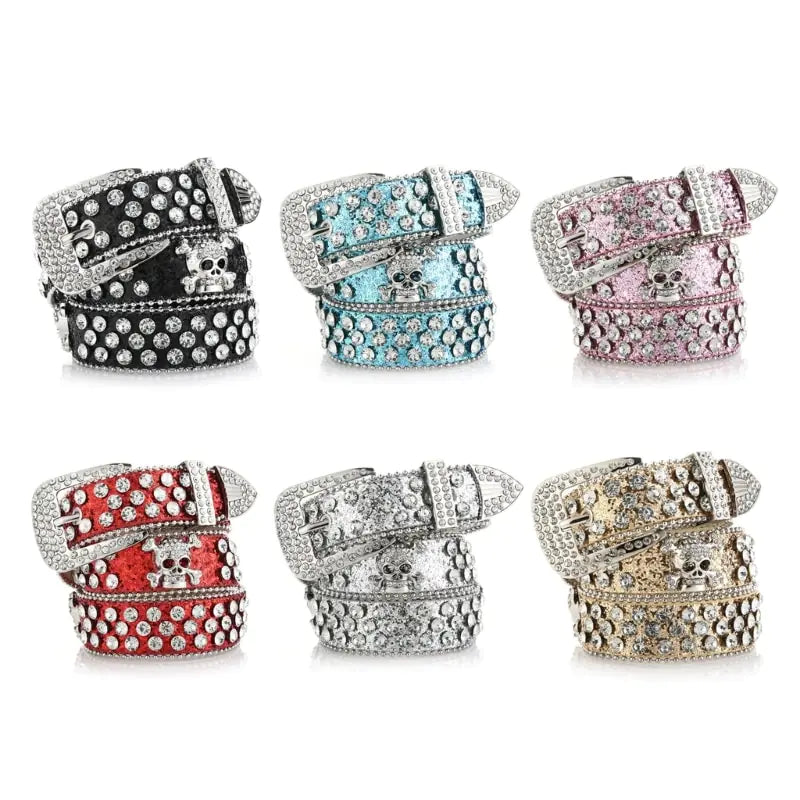 Edgy Skull PU Leather Belts