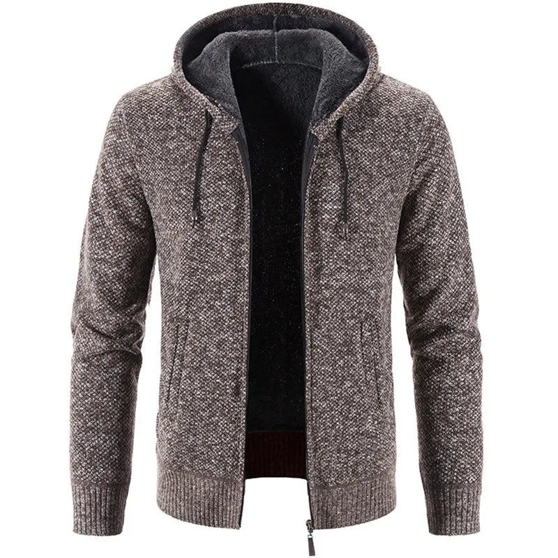 Men's Cozy Fleece Cardigan Sweater