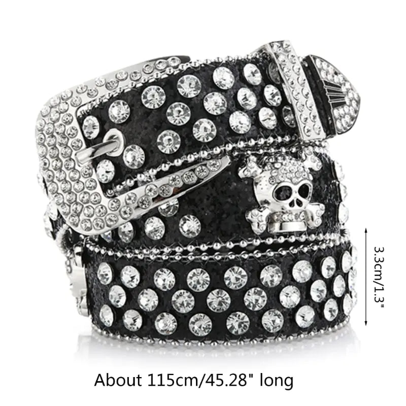 Edgy Skull PU Leather Belts