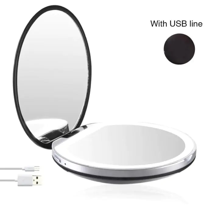 GlowView 2X Compact Folding Mirror