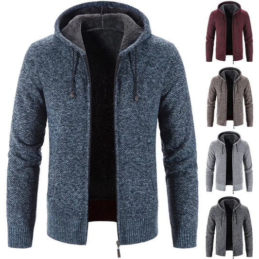 Men's Cozy Fleece Cardigan Sweater