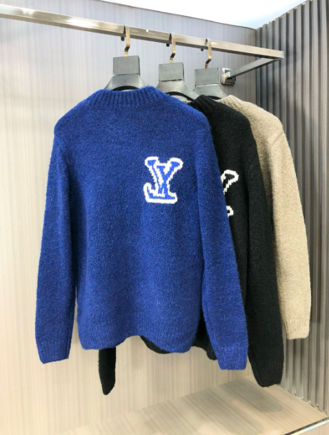 Louis Vuitton Embroidered Logo Teddy Sweater