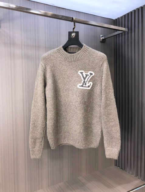 Louis Vuitton Embroidered Logo Teddy Sweater