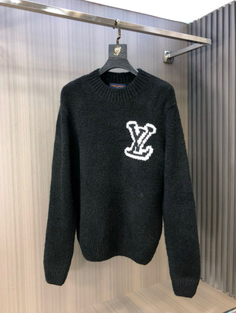 Louis Vuitton Embroidered Logo Teddy Sweater