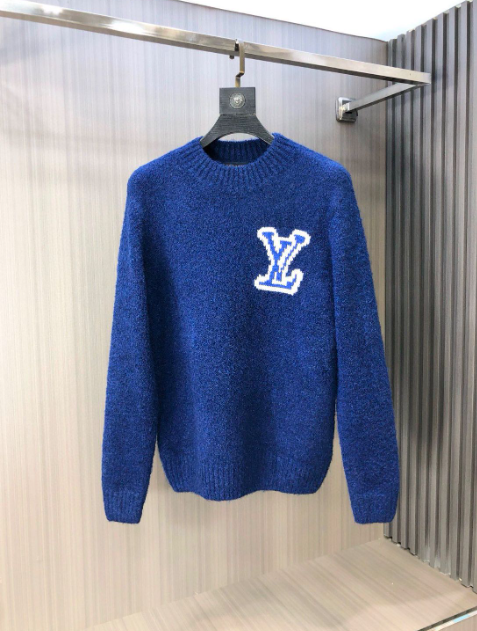 Louis Vuitton Embroidered Logo Teddy Sweater