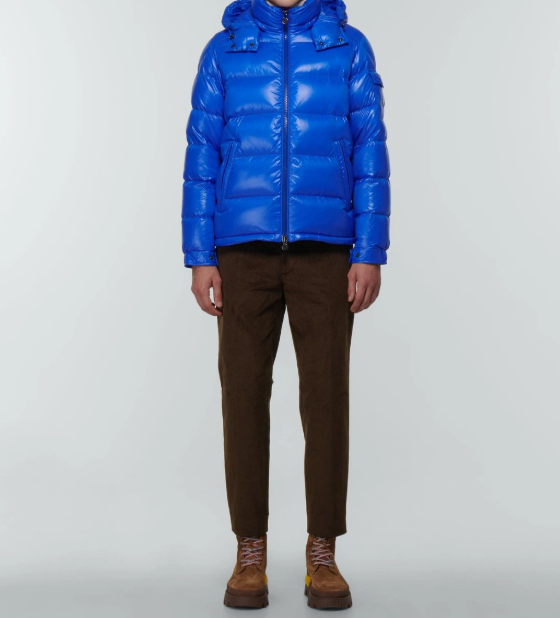 Moncler Moncler Maya mens puffer jacket Blue size 4 XL X-Large | Grailed