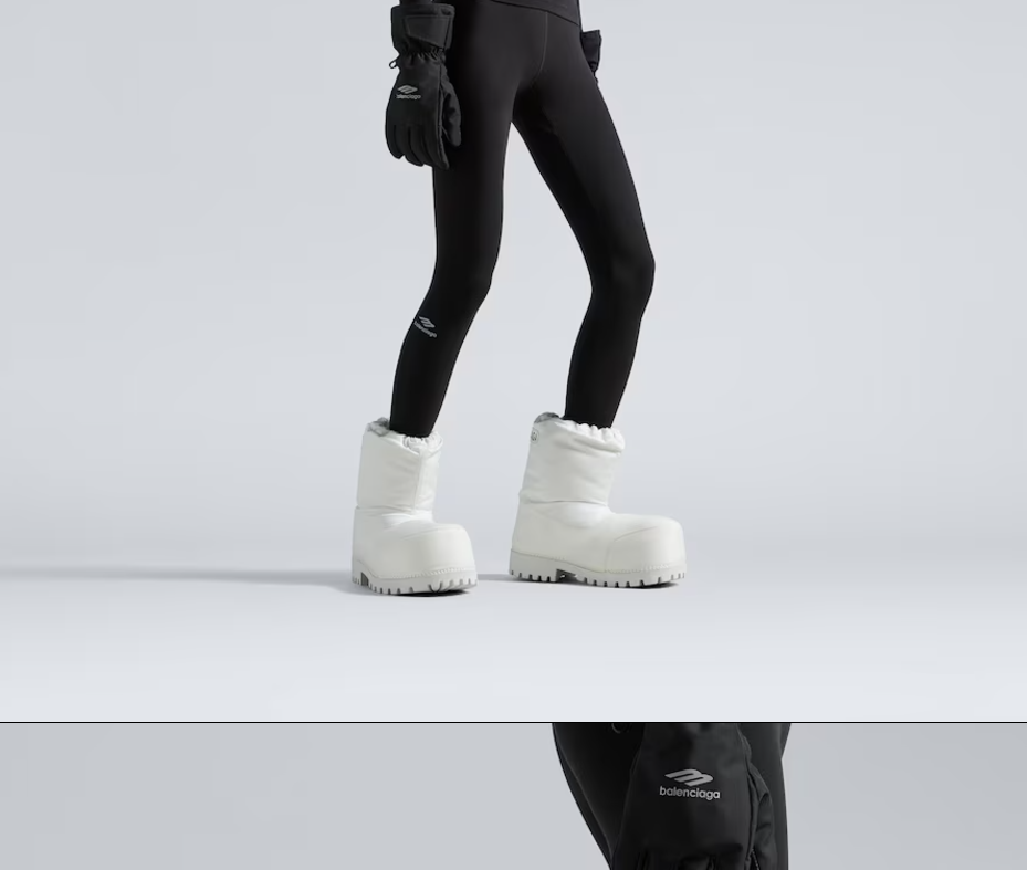 Balenciaga Alaska Low Snow Boots In Black