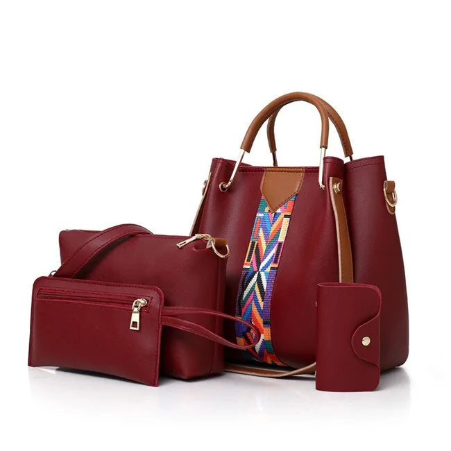 Elegant PU Leather Women's Ensemble Bags