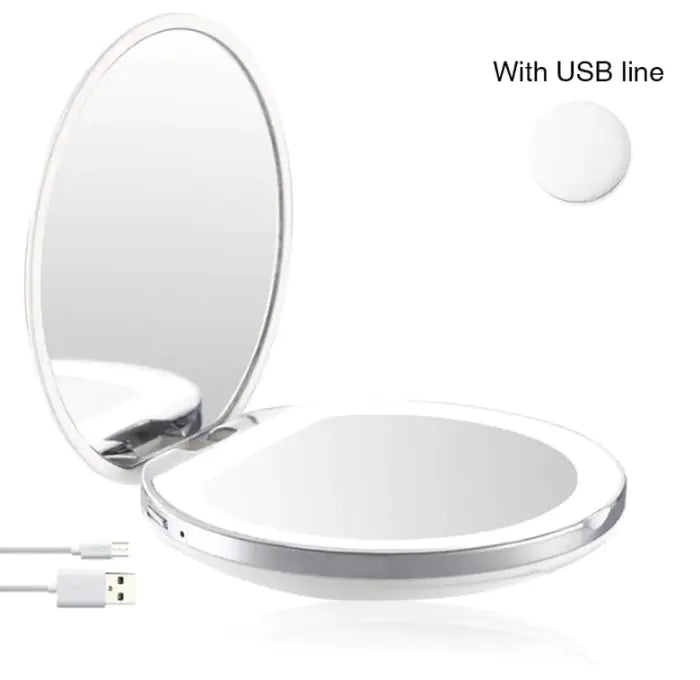 GlowView 2X Compact Folding Mirror