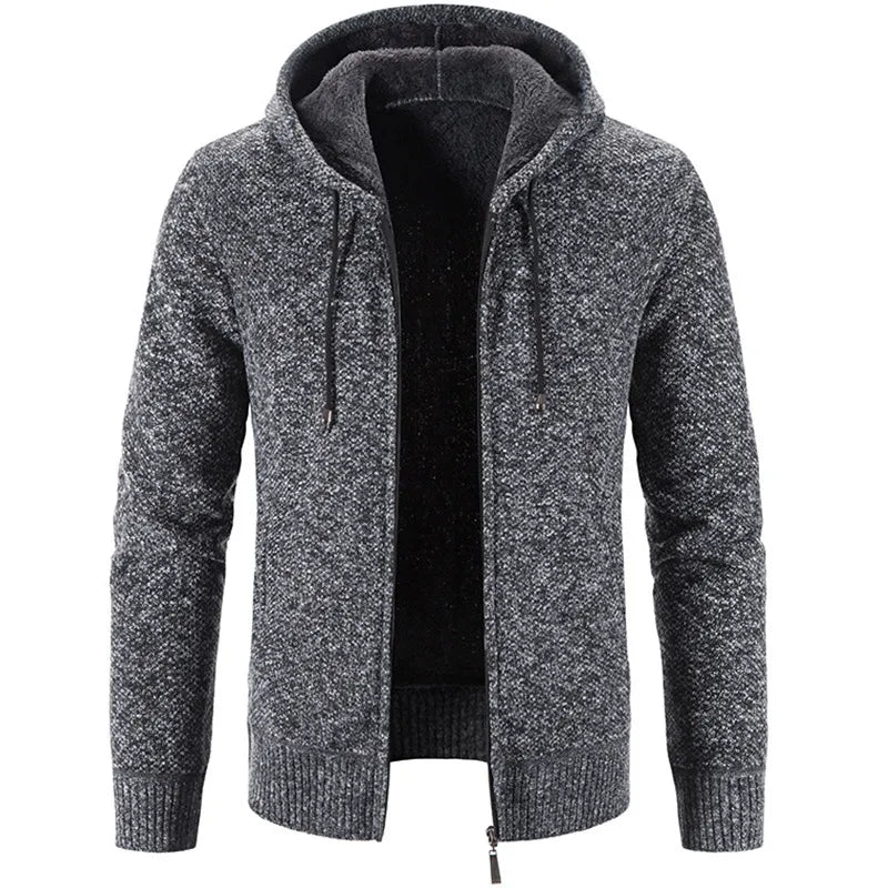 Men's Cozy Fleece Cardigan Sweater