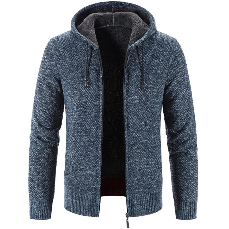 Men's Cozy Fleece Cardigan Sweater