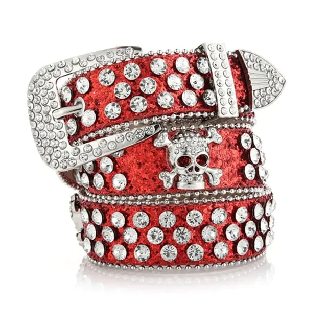 Edgy Skull PU Leather Belts