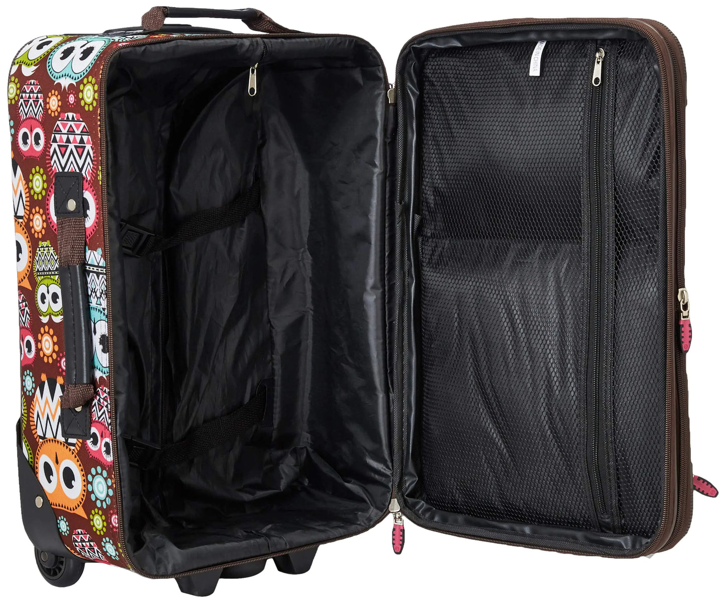 Rockland Owl Patterned 2-Piece Softside Luggage Set